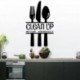 * 6 - Fekete fali matrica DIY matrica fali dekoráció matrica matricák Art konyha fali dekoráció