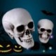 8 * 9 * 12cm - Mesterséges koponya fej modell horror kellék műanyag rajzfilm halloween dekoráció CA