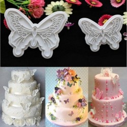 2db Pillangó alakú fondant forma