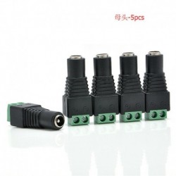 Női - 5X DC 12V tápegység csatlakozó adapter csatlakozója az 5050 3528 LED szalag lámpatesthez