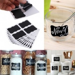 Nincs szín - 36X Palatábla tábla kréta tábla matricák kézműves konyhai edény címkék címkék toll