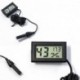 Nincs szín - Fekete mini digitális LCD kijelző hőmérő higrométer hőmérséklet-páratartalom mérő