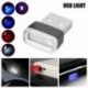 Jégkék - RGB színes USB LED Mini vezeték nélküli autó belső világítási légköri fény Univerzális