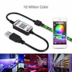 Nincs szín - Bluetooth USB LED távirányító 3528 5050 RGB LED szalagfényhez AAA   UK