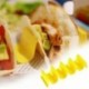 Piros - Taco tartók hullám alakú mexikói étel állvány Hot dog tartó állvány Taco állvány kijelző