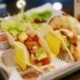 Sárga - Taco Holder mexikói étel hullám alakú kemény állvány állvány konyhai étterem eszköz AU