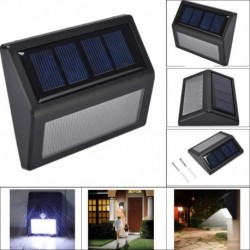 Nincs szín - 6 LED-es napelemes PIR mozgásérzékelő fali lámpa kültéri kerti lámpa vízálló