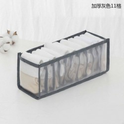 Szürke -11 rácsok - Nem szőtt összecsukható tároló doboz fehérnemű szekrény fiók elválasztó szervező tároló