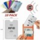 Zöld - 10db RFID blokkoló hüvelyes hitelkártya védő bankkártya tartó az Egyesült Királyság pénztárcáihoz