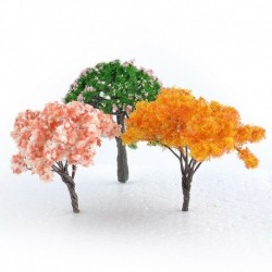 3db Mini fa - Figura miniatűr kézműves növény cserepes tündér babaház dekor kerti dísz DIY CA
