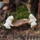 Tuskó - Figura miniatűr kézműves növény cserepes tündér babaház dekor kerti dísz DIY CA