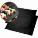 Fekete - 44cm x 33cm-es - Tapadásmentes grill sütőlap - BBQ - Kerti sütögetéshez - H6I7