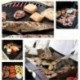 Fekete - 44cm x 33cm-es - Tapadásmentes grill sütőlap - BBQ - Kerti sütögetéshez - H6I7