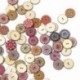 2CM - 100db Boho 2 lyukú kerek fa gomb varrófa Scrapbooking barkácsolás kézműves