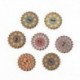 2CM - 100db Boho 2 lyukú kerek fa gomb varrófa Scrapbooking barkácsolás kézműves