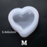 * 11 1PC szív 6,4 * 6 * 2 cm - Szilikon gyanta penész a barkács ékszerek medál készítéséhez eszköz penész kézzel