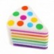 1db szivárvány torta - Squishy Squeeze Reális lassan növekvő varázskollekció Stresszoldó szórakoztató játék
