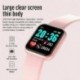 Fekete - Smart Watch Y68 vízálló pulzusmérő fitnesz karszalag Android IOS-hoz