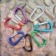 5db - 20x D-gyűrűs kulccsal ellátott alumínium karabiner kulcstartó lánc rögzítő kampós klip karabiner kemping