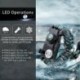Fekete   fehér (20 az 1-ben) - 20 az 1-ben Paracord karkötő LED kovakő tűzindító iránytű síp kés kültéri