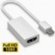 Nincs szín - Mini Display Port DP Thunderbolt - HDMI adapter kábel MacBook Pro Air iMac-hez