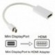 Nincs szín - Mini Display Port DP Thunderbolt - HDMI adapter kábel MacBook Pro Air iMac-hez