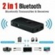 Nincs szín - Bluetooth 5.0 adóvevő 2-IN-1 vezeték nélküli audio 3,5 mm-es jack Aux adapter ~