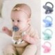 Rózsaszín - Baba újszülött cumi cumi étel minőségű puha szilikon fogas mellbimbó cumi játék