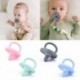 Kék - Baba újszülött cumi cumi étel minőségű puha szilikon fogas mellbimbó cumi játék