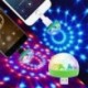 2db - 2x Mini USB RGB LED színpadi lámpa távirányító Disco gömblámpák otthoni autó party