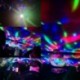 2db - 2x Mini USB RGB LED színpadi lámpa távirányító Disco gömblámpák otthoni autó party