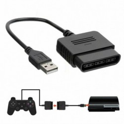 Nincs szín - PS2 Game Pad Controller női - férfi USB PS3 PC adapter átalakító kábel UK !!