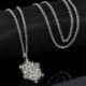 Nincs szín - Karácsonyi kristály hópehely ezüst varázsa lánc nyaklánc medál ékszer ajándék új