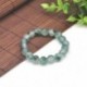 Nincs szín - 10mm 100%  -ban természetes minőségű Grade Jade Jadeite kerek drágakő gyöngy karkötő Új