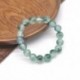 Nincs szín - 10mm 100%  -ban természetes minőségű Grade Jade Jadeite kerek drágakő gyöngy karkötő Új