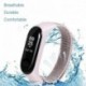 Rózsaszín - Cserélhető karkötő Xiaomi Mi band 3 4 sport karszalag lélegző hevederhez