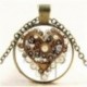 Wiccan Wolf nyaklánc - Vintage punk üveg Cabochon bronz lánc pillangó medál nyaklánc ékszerek