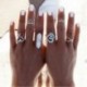11 * - Boho női halom sima felett csülök gyűrű Midi ujjhegy gyűrűk készlet ékszer ajándék