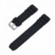 20mm - 18-22 mm-es férfi fekete szilikon gumi vízálló sport karóra zenekar heveder öv!