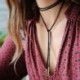 6db / 8. készlet - 10db / készlet gótikus bársonyos tetoválás csipke choker gallér medál nyaklánc punk ékszerek