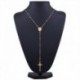 * 10 Arany - Unisex divat 925 ezüst rozsdamentes acél kereszt medál lánc nyaklánc ékszer