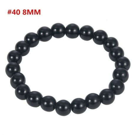 * 40 8mm-es gyöngy - Férfi természetes drágakő gyöngy karkötő Buddha fej varázsa gyöngyös karkötő ékszerek