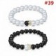 * 39 2db / készlet - Férfi természetes drágakő gyöngy karkötő Buddha fej varázsa gyöngyös karkötő ékszerek