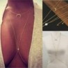 * 1 - Szexi Boho női tengerparti bikini melltartó hám nyaklánc derék has testlánc ékszerek