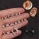 * 12 Arany - 1db Mini gyémántok gyűrűs rúd fülmászó Tragus Helix piercing fülbevaló