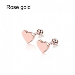 Rózsa arany - 2db Heart Star porc Tragus kagyló Helix felső fülbevaló fülbevaló szúrás Egyesült Királyságban