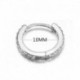 Ezüst-10mm - Septum Clicker Piercing ajakporc Tragus fülgyűrű karika csapok fülbevaló ékszerész