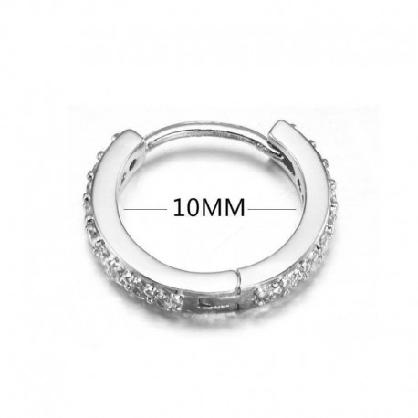 Ezüst-10mm - Septum Clicker Piercing ajakporc Tragus fülgyűrű karika csapok fülbevaló ékszerész