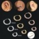 Ezüst-10mm - Septum Clicker Piercing ajakporc Tragus fülgyűrű karika csapok fülbevaló ékszerész