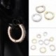 Ezüst-10mm - Septum Clicker Piercing ajakporc Tragus fülgyűrű karika csapok fülbevaló ékszerész